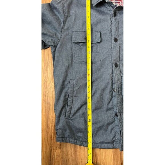 Untuckit Men’s Ziata Flannel Lined Jacket Blue Size Large - Picture 9 of 9